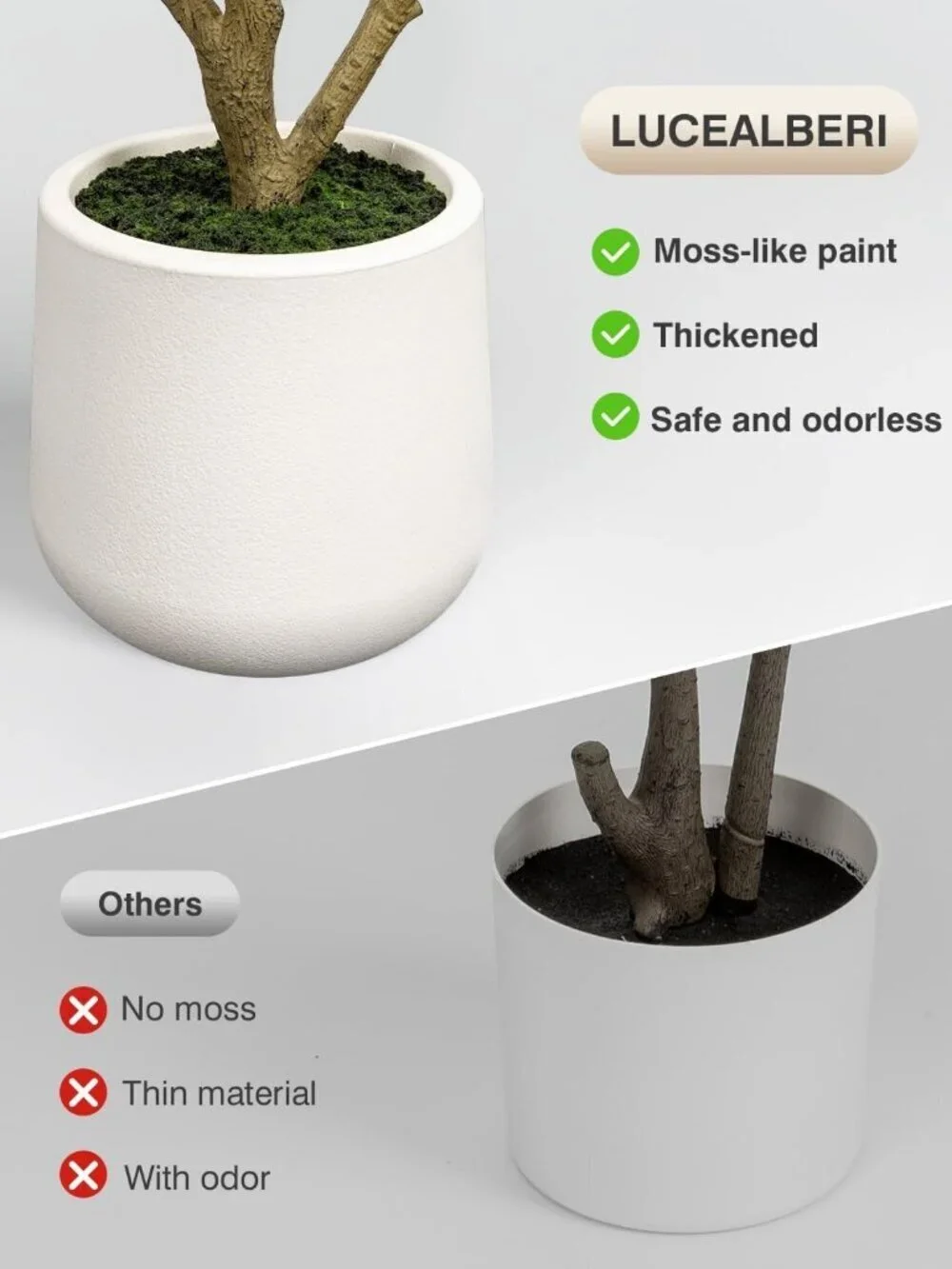 Artificial Olive Tree 5FT Tall Faux Olive Trees Indoor with White Planter Large
